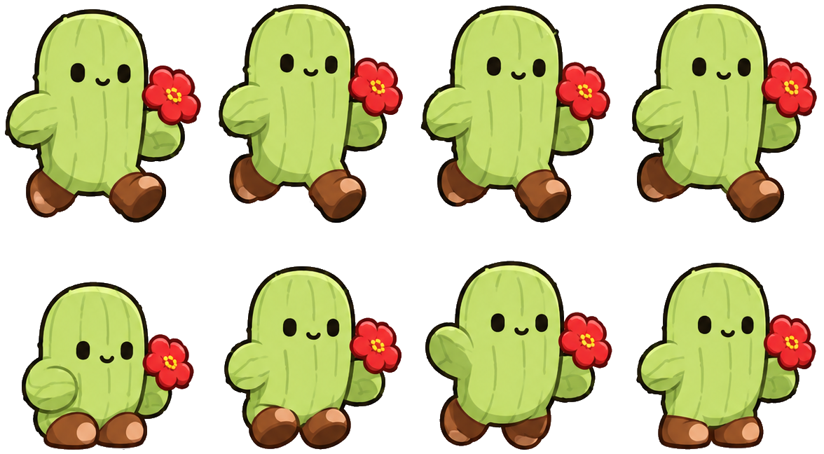 Cactus parkour sprite