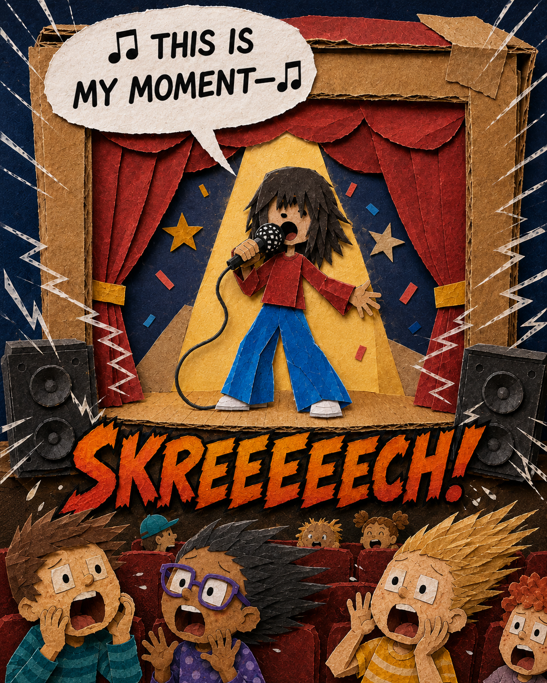Scene 1: Singer steps on stage for her big moment