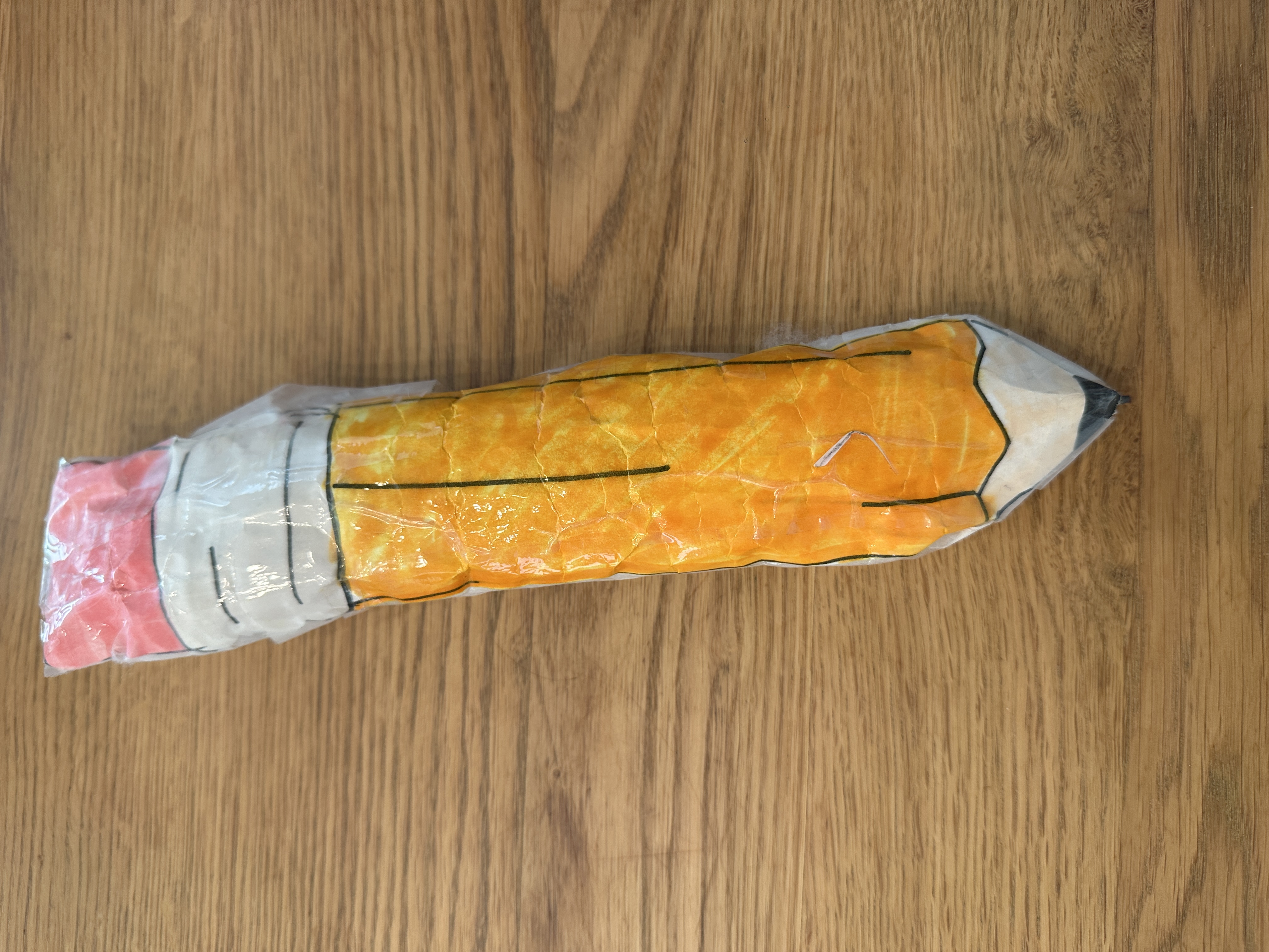Giant paper pencil