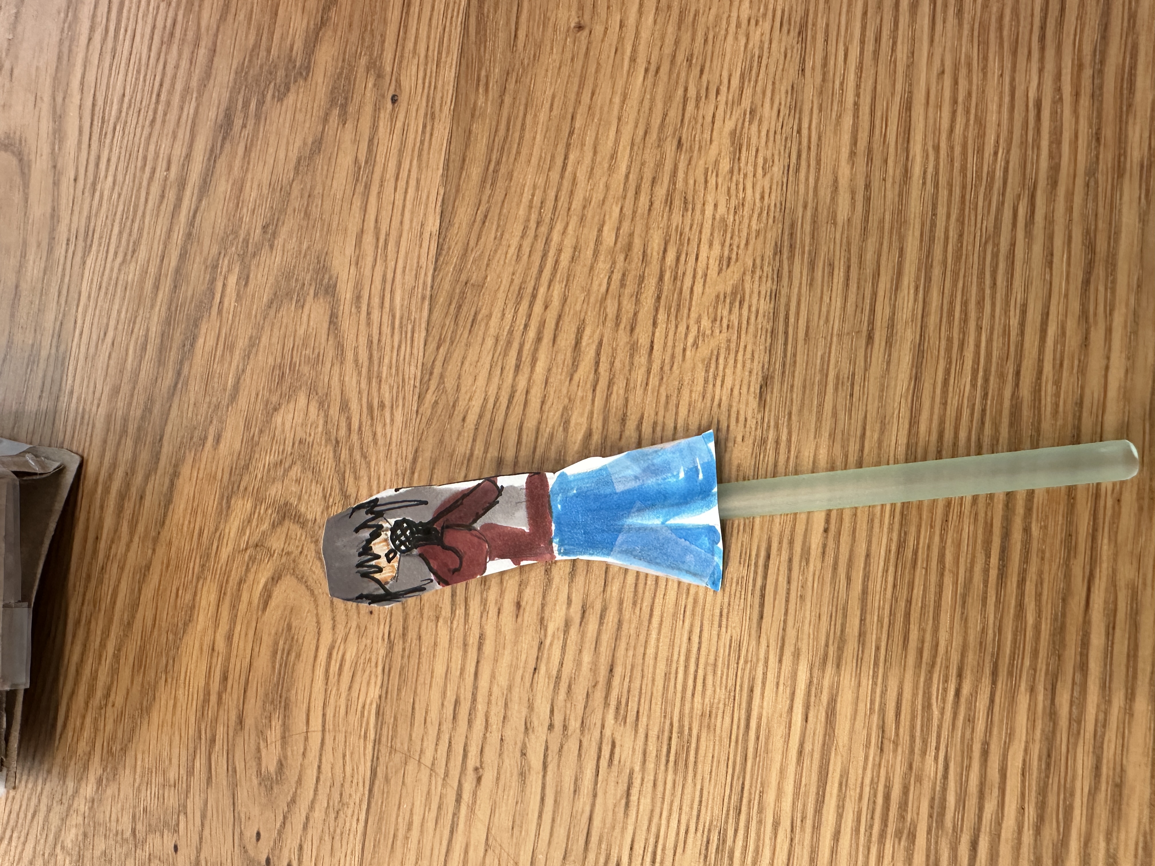 Singer paper puppet